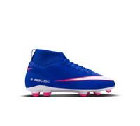 Nike Crampons de football Mercurial Superfly 10 Junior FG Col montant Bleu/Blanc/Rose Taille 34