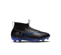 Nike Jr Zoom Superfly 9 Acad FG/MG Football Soccer Shoe, Black/Chrome-Hyper Royal, 38 EU