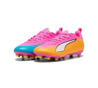 puma Ultra 6 Play FG/AG Enfant Rose/Jaune/Bleu 34
