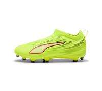 PUMA Ultra 6 Match FG/AG JR Chaussures de Football, Yellow Alert Black-Glowing Red-Lime Squeeze, Pointure 4,5 EU, Yellow Alert PUMA Squeeze Squeeze Noir/Rouge, 34 EU