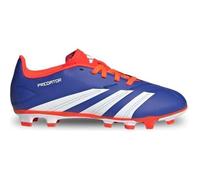 Chaussures de football pour enfant Adidas Predator Club Fxg J - Bleu - Crampons moulés - Terrain synthétique 38