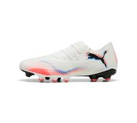 Puma Chaussures de football Future 8 Match Low FG/AG – Blanc/Noir/Rouge éclatante – 46 EU