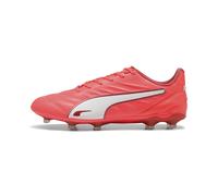 PUMA Mixte King Pro FG/AG Chaussure de Football, Glowing Red White-Red Fire, 43 EU