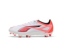 Puma Chaussure de football Ultra 5 Play FG/AG Unisexe Puma White-Puma Black-Glowing Red