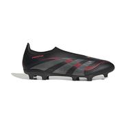 Adidas Mixte Predator League Laceless Firm Ground/Multi Ground Football Boot, Core Black/Grey Four/Lucid Red, 46 2/3 EU