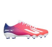 Skechers Homme SKX_2 Academy Firm Ground Chaussures de Football, White/Blue/Pink, 45 EU