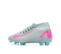 NIKE Jr. Mercurial Superfly 10 Club Sneaker, Ocean Cube/Pink Blast, 35 EU