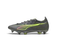 PUMA Chaussures de Football Ultra 5 Match MxSG Unisexe 42, Matte Aged Silver Yellow Alert Blue Gray