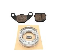 Chaussures de freinage pour scooter avant et arrière compatible avec Haojue AN125 HS125T-2 HJ125T-7 HJ125T-8 HJ125T-8A QS150T Modèles de remplacement des pièces de rechange(Front - Rear)