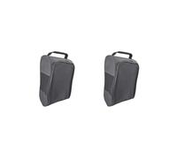 Chaussures de golf Sac Équipement Fermeture éclair Chaussures Sac de transport pour le sport Hommes Femmes Randonnée, Lot de 2 (noir), 33 cmx15 cmx22 cm