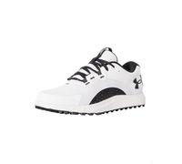 Chaussures de golf sans pointes Under Armour Amour Charge Draw 2 Sl pour hommes - Blanc/noir - Terrain sec 43