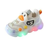 Chaussures de gymnastique pour fille - Chaussures de sport légères - Petites chaussures blanches - Chaussures de planche légères - Antidérapantes - Avec fond souple, beige, 22 EU