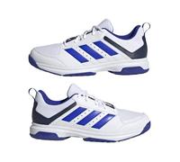 Chaussures de handball indoor adidas Ligra 7 - white/lucid blue/navy - 42 46 2/3