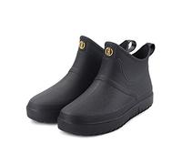 Chaussures de jardin imperméables unisexes en caoutchouc pour homme - Chaussures de pluie en néoprène - Chaussures de camping à enfiler pour le jardinage, l'agriculture, le camping, le lavage de