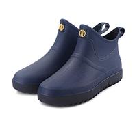 Chaussures de jardin imperméables unisexes en caoutchouc pour homme - Chaussures de pluie en néoprène - Chaussures de camping à enfiler pour le jardinage, l'agriculture, le camping, le lavage de