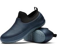 Chaussures de Jardin pour Hommes Bottes de Pluie antidérapantes imperméables Chaussures d'extérieur légères Unisexes pour Camping Lawn Care Yard Work Herbe Cutting Shoes-Blue with Fleece||Numeric_48