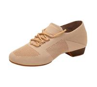 Chaussures de jazz pour femme - Baskets de danse à lacets - Semelle divisée - Coussin d'air - Chaussures de danse modernes - Plateforme latine - Laçage fermé - Salsa Tango Bachata - Moderne - Jazz