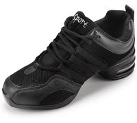 Chaussures de Jazz pour Femmes Baskets à Lacets Coussin Respirant Baskets de Danse Fille Semelles Divisées Chaussures de Danse de Marche Sportive Fitness Sneakers (Tanz-J12, 33EU)