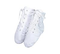 Chaussures de jazz pour homme et femme - En toile - Pour salle de ballet - Chaussures de gymnastique - Lace-Up - Moderne - Bottes de danse jazz - Ballerines - Chaussures de danse - Chaussures de