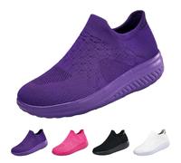 Chaussures de jogging pour femme - Chaussures de sport légères et confortables - Sans lacets - Chaussures de course sur route - Chaussures de loisirs - Chaussures de tennis - Chaussures de course