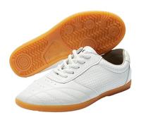 Chaussures de Kung Fu antidérapantes, Boxe Karaté Tai Chi Chaussures Respirant Résistant à l'usure Wing Chun Arts Martiaux Baskets,Blanc,39 EU