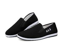 Chaussures de Kung Fu Chaussons d'arts Martiaux Traditionnels Chinois Souple Confortable et Léger (44 EU),Noir