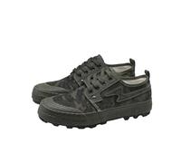 Chaussures de libération Hommes site de Construction résistant Anti dérapage Respirant Chaussures à Boule Jaune Chaussures de Protection du Travail vulcanisées en Caoutchouc (Gris,40)