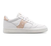 Chaussures de lifestyle femme - SAUCONY - Jazz Court - Blanc/Abricot - Cuir perforé - Lacets 40