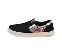 Chaussures de loisirs en toile pour homme - Mocassins classiques - Semelle souple - Coupe large - Antidérapantes - Légères et respirantes - Confortables - Amortissées - Chaussures de marche, Noir3, 42