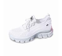 Chaussures de loisirs pour femme,Femme sans Lacet Legere Basket Enfiler Plat Marche Sport Plates Décontractées Femmes Baskets d'extérieur en Maille fitness antidérapantes LéGèRes Et Respirantes