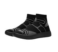 Chaussures de loisirs pour homme pour le printemps et l'automne, coupe mi-haute, coupe semblable à une chaussette et tige en maille. Chaussures anime pour homme, Noir , 41 EU
