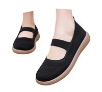 Chaussures de loisirs respirantes à enfiler pour un confort léger et doux - Baskets pour tout le monde, Noir , 36 EU