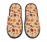 Chaussures De Maison Autumn Leaves Print Chaussures Unisexes Shoes Intérieur Et Extérieur Pantoufle Pour Fête Spa Hôtels L