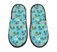 Chaussures De Maison Camion De Monstres De Dessin Animé Duveteux Pantoufles Unisexes Fuzzy Pantoufles Hôtels Slippers Pour Piscine Chambre À Coucher L