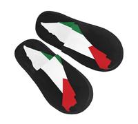 Chaussures De Maison Flag Map Of Palestine Shoes Chauds Slippers Pour Femme Et Homme Pantoufles Pour Voyages Chambre À Coucher Hôtels M