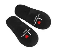 Chaussures De Maison I Love United States Army Reserve Fuzzy Pantoufles Intérieur Et Extérieur Chaussures Unisexes Shoes Pour Piscine Spa Camping L