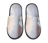 Chaussures De Maison Le Chat Se Regarde Dans Le Miroir Intérieur Et Extérieur Pantoufle Antidérapantes Chaussures Spa Fuzzy Pantoufles Pour Piscine Voyages M