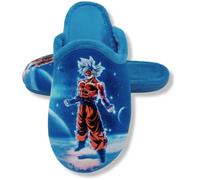 Chaussures de maison pour enfant - Chinée détalonnée - Confort - Semelle en caoutchouc antidérapante, Son Goku Bleu Clair, 42 EU