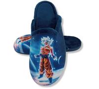 Chaussures de maison pour enfant - Chinée détalonnée - Confort - Semelle en caoutchouc antidérapante, Son Goku Bleu foncé, 39 EU