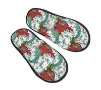 Chaussures De Maison Rosh Hashanah New Year Pantoufle Pour Femme Et Homme Shoes Duveteux Fuzzy Pantoufles Pour Chambre À Coucher Piscine Camping M