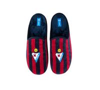 Chaussures de maison SD Eibar au design classique avec le blason officiel du club, fabriquées en Espagne avec des matériaux résistants. Semelle en caoutchouc antidérapante., bleu, 36 EU