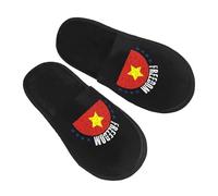 Chaussures De Maison The North Vietnam Flag And Freedom Pantoufle Intérieur Et Extérieur Fuzzy Pantoufles Chauds Shoes Pour Piscine Fête Camping L