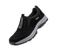 Chaussures de marche à enfiler pour homme - Chaussures d'extérieur antidérapantes avec semelle rembourrée - Mocassins de randonnée confortables et légers - Chaussures décontractées respirantes pour un