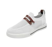 Chaussures de marche à enfiler pour homme - En maille respirante - Fond plat - Mocassins décontractés - Légères et confortables - Chaussures de sport classiques et élégantes - Baskets d'été