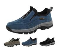 Chaussures de marche à enfiler pour homme - Respirantes - Antidérapantes - Imperméables - Coupe extra large - Chaussures orthopédiques légères - Baskets décontractées pour la course à pied et