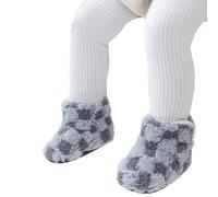 Chaussures de marche antidérapantes, semelles en caoutchouc, chaussettes de respirantes en molleton de corail pour les premiers pas des tout-petits, chaussettes antidérapantes pour bébé