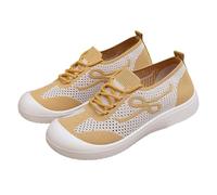 Chaussures de marche, chaussures de loisirs, baskets brodées en dentelle respirante, chaussures basses élégantes pour femme, chaussures basses à lacets d'été, chaussures de course légères, sportives