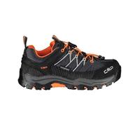 Chaussures de marche de randonnée basse jeune garçon CMP Rigel Waterproof - antracite-flash orange - 28
