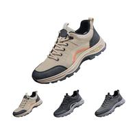 Chaussures de marche décontractées à lacets pour homme - Robustes et confortables - Pour tous les jours, kaki, 36 2/3 EU