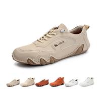 Chaussures de marche décontractées faites à la main for femmes, chaussures Beck for femmes, baskets légères imperméables et antidérapantes rétro en cuir souple for l'extérieur for la randonnée et le t